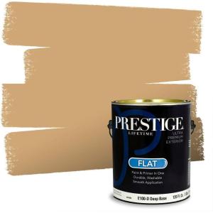 imagePRESTIGE Paints Exterior Paint and Primer In One 1Gallon Satin Comparable Match of Benjamin Moore Boardwalk1103BMPCM