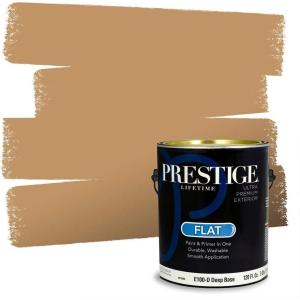 imagePRESTIGE Paints Exterior Paint and Primer In One 1Gallon Satin Comparable Match of Benjamin Moore Boardwalk1104BMPCM
