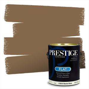 imagePRESTIGE Paints Interior Paint and Primer In One 1Gallon SemiGloss Comparable Match of Benjamin Moore Wood Ash 1043BMPCM