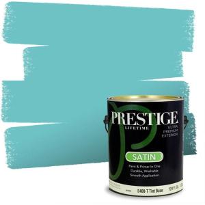 imagePRESTIGE Paints P100PSW6793 Interior Paint and Primer in One 1Gallon Flat Comparable Match of Sherwin Williams Bluebell 1 Gallon SW113BluebellSW6766PCM