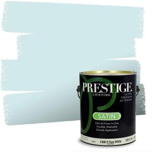 imagePRESTIGE Paints P100PSW6793 Interior Paint and Primer in One 1Gallon Flat Comparable Match of Sherwin Williams Bluebell 1 Gallon SW113BluebellSW6770PCM