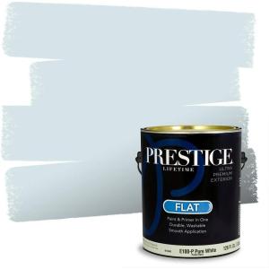 imagePRESTIGE Paints P100PSW6793 Interior Paint and Primer in One 1Gallon Flat Comparable Match of Sherwin Williams Bluebell 1 Gallon SW113BluebellSW6798PCM