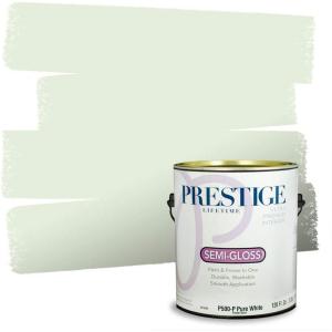 imagePRESTIGE Paints Interior Paint and Primer In One 1Gallon SemiGloss Comparable Match of Benjamin Moore Sherwood GreenGreen Essence