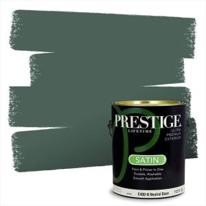 imagePRESTIGE Paints Interior Paint and Primer In One 1Gallon SemiGloss Comparable Match of Benjamin Moore Sherwood GreenHC135BMPCM