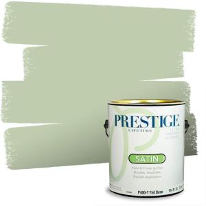 imagePRESTIGE Paints Interior Paint and Primer In One 1Gallon SemiGloss Comparable Match of Benjamin Moore Sherwood GreenKittery Point Green