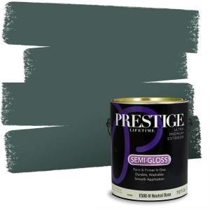 imagePRESTIGE Paints Interior Paint and Primer In One 1Gallon SemiGloss Comparable Match of Benjamin Moore Sherwood GreenTarrytown Green