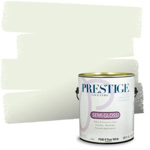 imagePRESTIGE Paints Interior Paint and Primer In One 1Gallon SemiGloss Comparable Match of Benjamin Moore Sherwood GreenTint Of Mint
