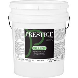 imagePRESTIGE Paints Interior Paint and Primer in One 5Gallon Flat Aberdeen TanClary Sage