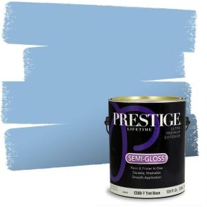 imagePRESTIGE Paints Exterior Paint and Primer In One 1Gallon Flat Comparable Match of Sherwin Williams IndulgentSW6961PCM