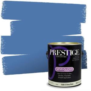imagePRESTIGE Paints Exterior Paint and Primer In One 1Gallon Flat Comparable Match of Sherwin Williams IndulgentSW6963PCM