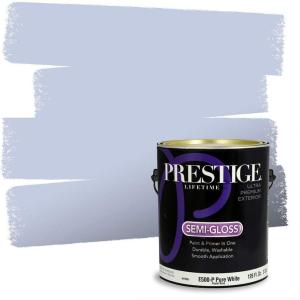 imagePRESTIGE Paints Exterior Paint and Primer In One 1Gallon Flat Comparable Match of Sherwin Williams IndulgentSW6968PCM