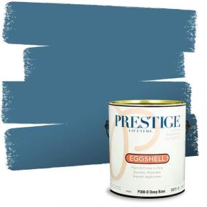 imagePRESTIGE Paints Interior Paint and Primer In One 1Gallon Eggshell Comparable Match of Sherwin Williams Down PourDown Pour