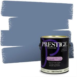 imagePRESTIGE Paints Interior Paint and Primer In One 1Gallon Eggshell Comparable Match of Sherwin Williams Down PourSearching Blue