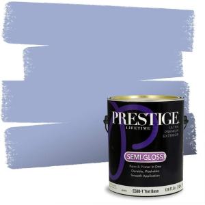 imagePRESTIGE Paints Interior Paint and Primer In One 1Gallon Flat Comparable Match of Sherwin Williams Pulsating BlueSW6969PCM