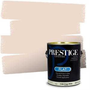 imagePRESTIGE Paints Exterior Paint and Primer In One 1Gallon SemiGloss Comparable Match of Benjamin Moore Fresh Brew1171BMPCM