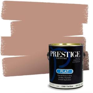 imagePRESTIGE Paints Exterior Paint and Primer In One 1Gallon SemiGloss Comparable Match of Benjamin Moore Fresh Brew1175BMPCM