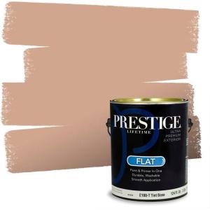 imagePRESTIGE Paints Exterior Paint and Primer In One 1Gallon SemiGloss Comparable Match of Benjamin Moore Fresh Brew1207BMPCM
