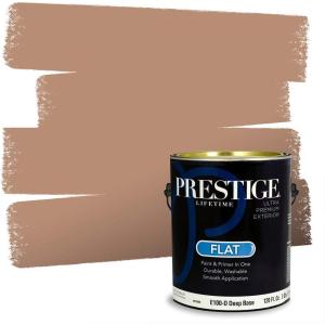 imagePRESTIGE Paints Exterior Paint and Primer In One 1Gallon SemiGloss Comparable Match of Benjamin Moore Fresh Brew1228BMPCM
