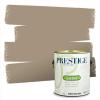 imagePRESTIGE Paints Exterior Paint and Primer In One 1Gallon Flat Comparable Match of Benjamin Moore Grant BeigeHC77BMPCM