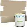 imagePRESTIGE Paints Exterior Paint and Primer In One 1Gallon Flat Comparable Match of Benjamin Moore Grant BeigeHC79BMPCM