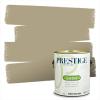imagePRESTIGE Paints Exterior Paint and Primer In One 1Gallon Flat Comparable Match of Benjamin Moore Grant BeigeHC98BMPCM