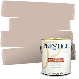 imagePRESTIGE Paints Interior Paint and Primer In One 1Gallon Eggshell Comparable Match of Benjamin Moore EverlastingMeadow Pink