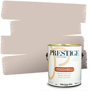 imagePRESTIGE Paints Interior Paint and Primer In One 1Gallon Eggshell Comparable Match of Benjamin Moore EverlastingRose Dust