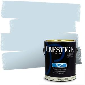 imagePRESTIGE Paints Interior Paint and Primer In One 1Gallon SemiGloss Comparable Match of Benjamin Moore Steel Blue806BMPCM