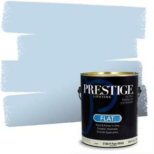 imagePRESTIGE Paints Interior Paint and Primer In One 1Gallon SemiGloss Comparable Match of Benjamin Moore Steel Blue814BMPCM