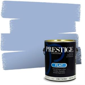 imagePRESTIGE Paints Interior Paint and Primer In One 1Gallon SemiGloss Comparable Match of Benjamin Moore Steel Blue822BMPCM