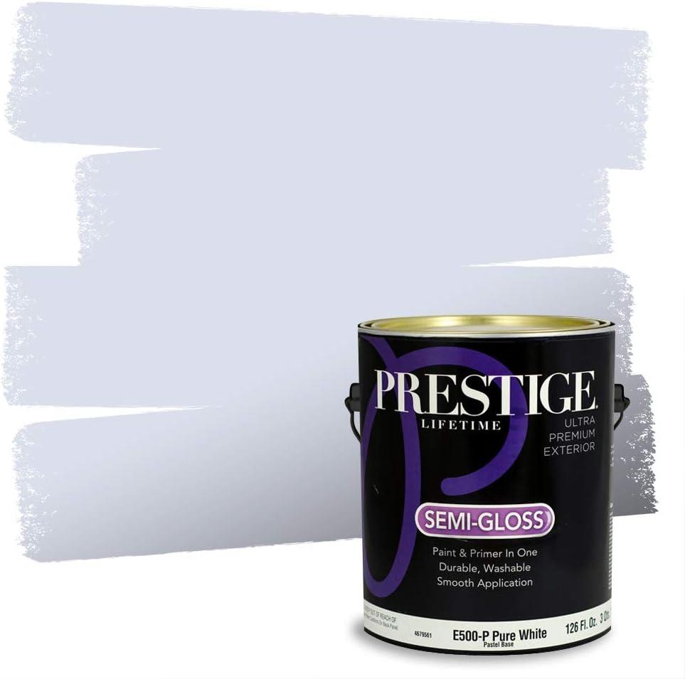 imagePRESTIGE Paints Exterior Paint and Primer In One 1Gallon Satin Comparable Match of Benjamin Moore Little Falls1415BMPCM