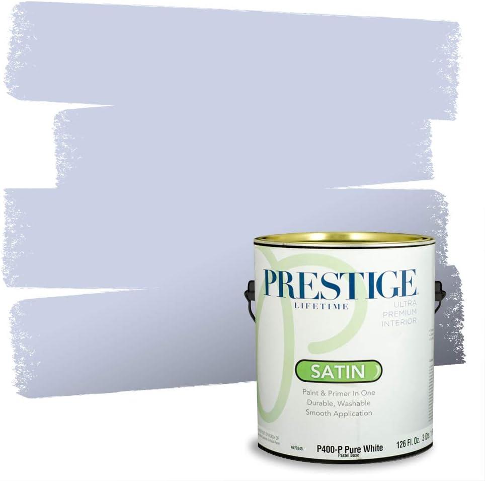 imagePRESTIGE Paints Exterior Paint and Primer In One 1Gallon Satin Comparable Match of Benjamin Moore Little Falls1417BMPCM