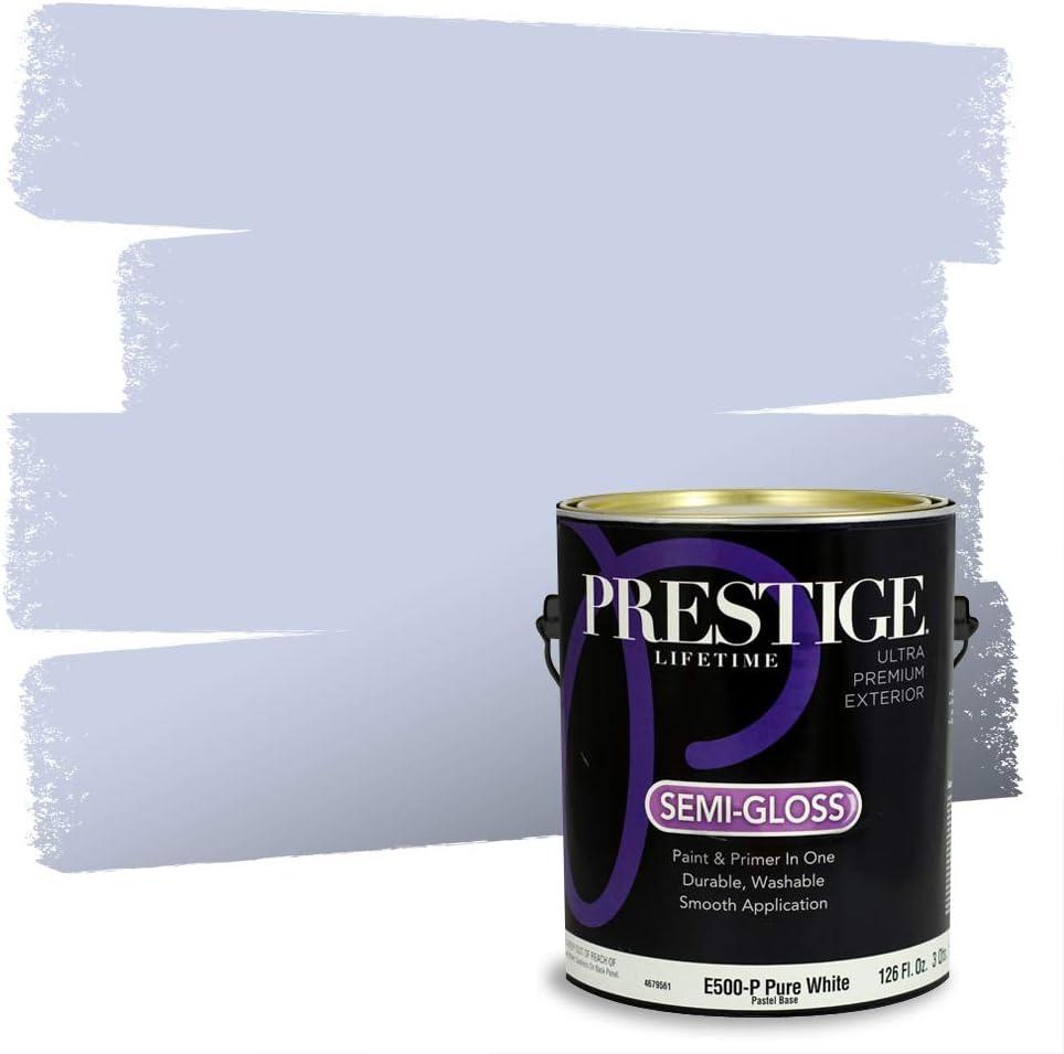 imagePRESTIGE Paints Exterior Paint and Primer In One 1Gallon Satin Comparable Match of Benjamin Moore Little Falls1417BMPCM