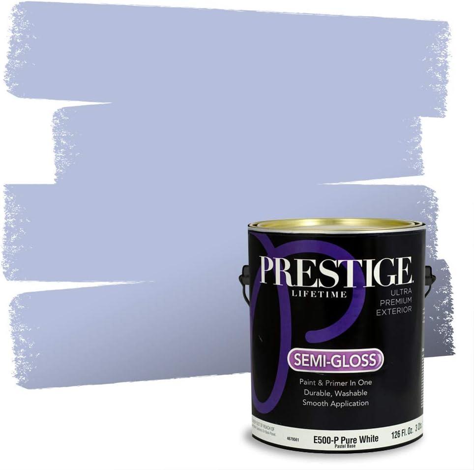 imagePRESTIGE Paints Exterior Paint and Primer In One 1Gallon Satin Comparable Match of Benjamin Moore Little Falls1418BMPCM