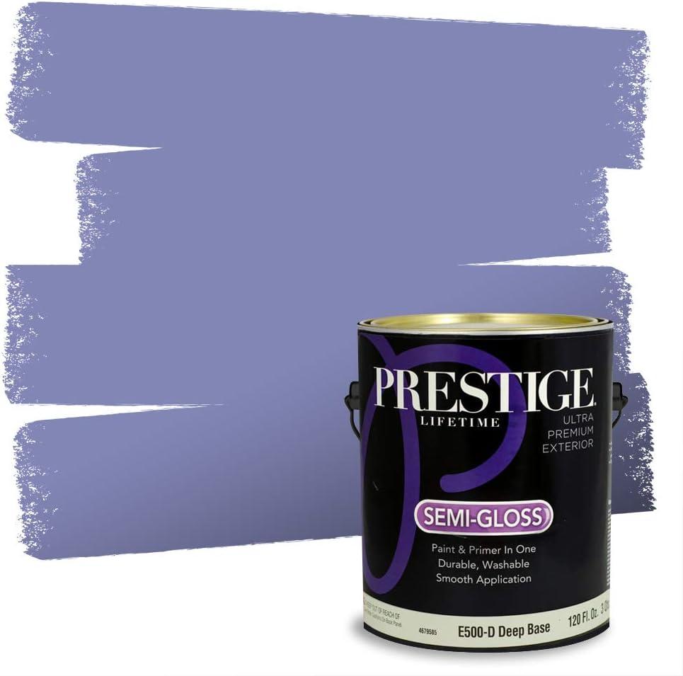imagePRESTIGE Paints Exterior Paint and Primer In One 1Gallon Satin Comparable Match of Benjamin Moore Little Falls1420BMPCM