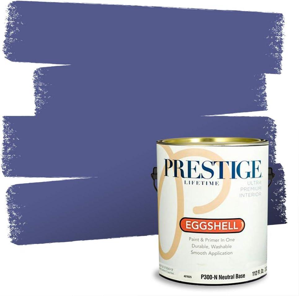 imagePRESTIGE Paints Exterior Paint and Primer In One 1Gallon Satin Comparable Match of Benjamin Moore Little Falls1421BMPCM