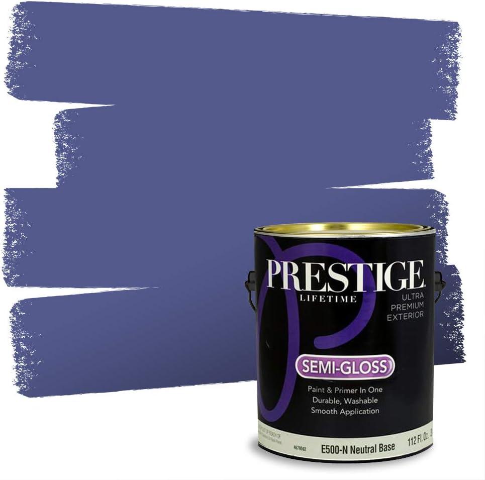 imagePRESTIGE Paints Exterior Paint and Primer In One 1Gallon Satin Comparable Match of Benjamin Moore Little Falls1421BMPCM