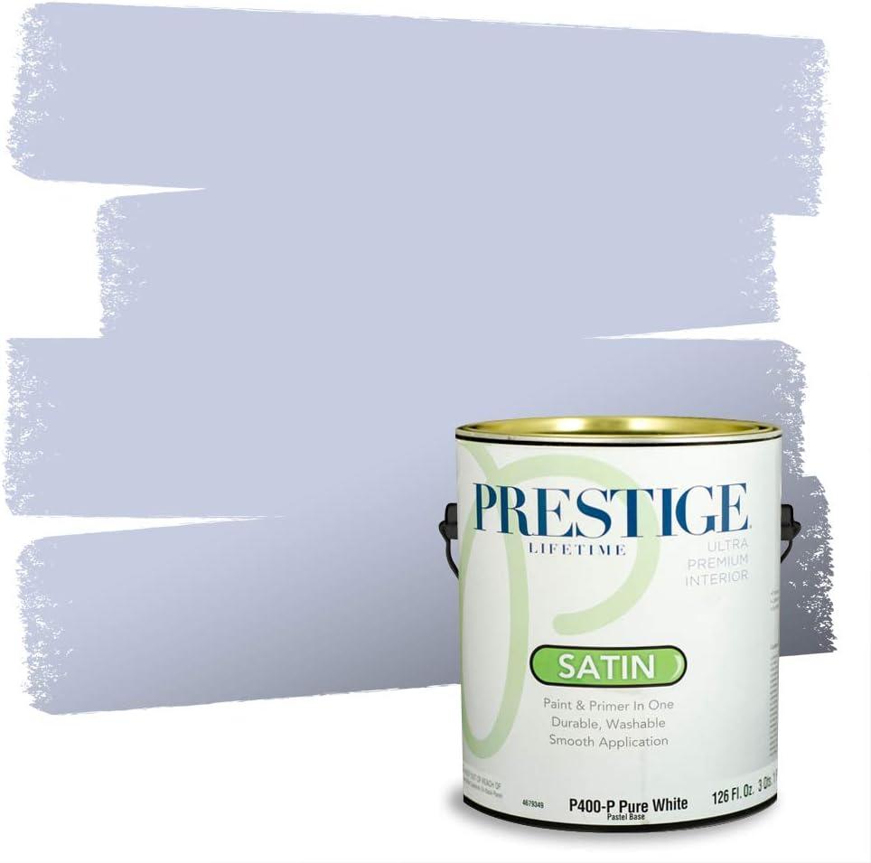 imagePRESTIGE Paints Exterior Paint and Primer In One 1Gallon Satin Comparable Match of Benjamin Moore Little Falls1430BMPCM