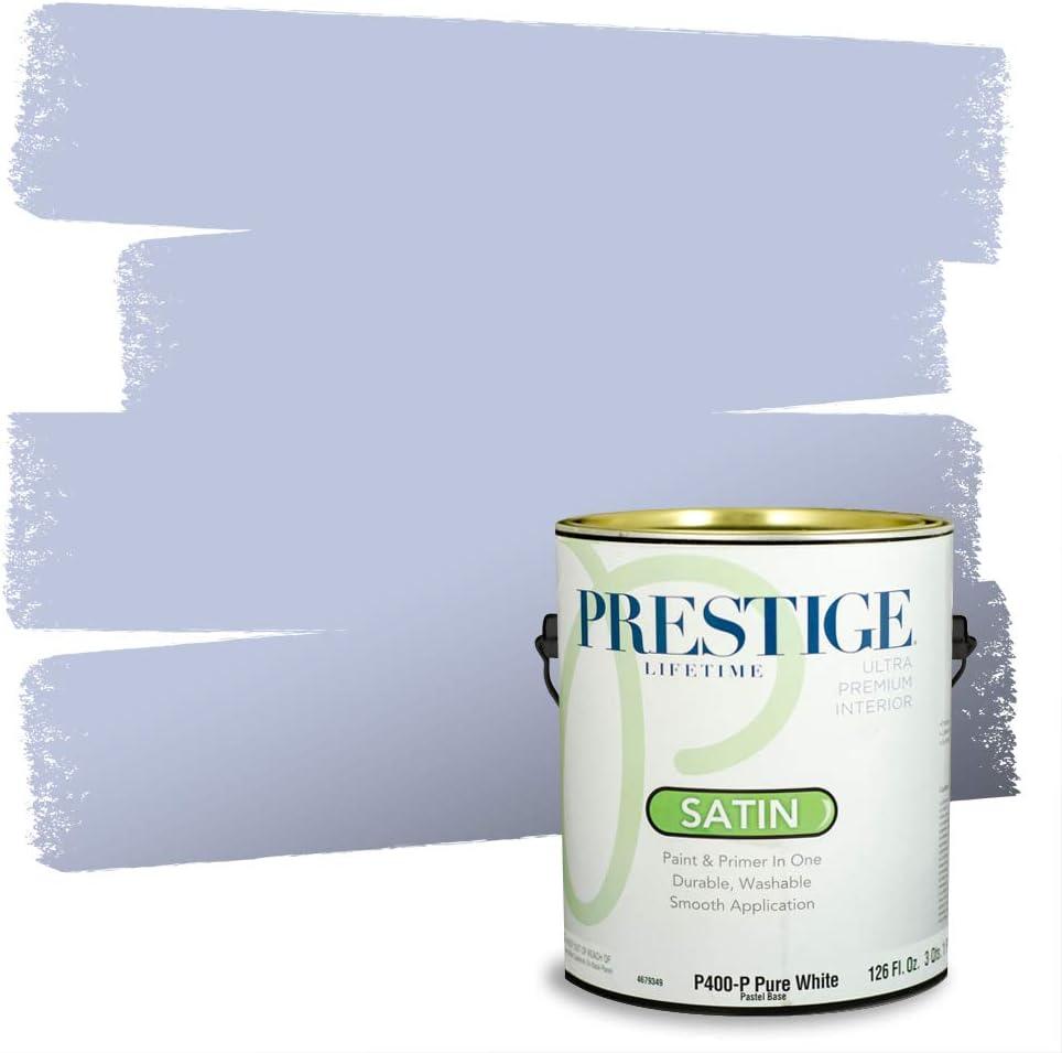 imagePRESTIGE Paints Exterior Paint and Primer In One 1Gallon Satin Comparable Match of Benjamin Moore Little Falls1431BMPCM