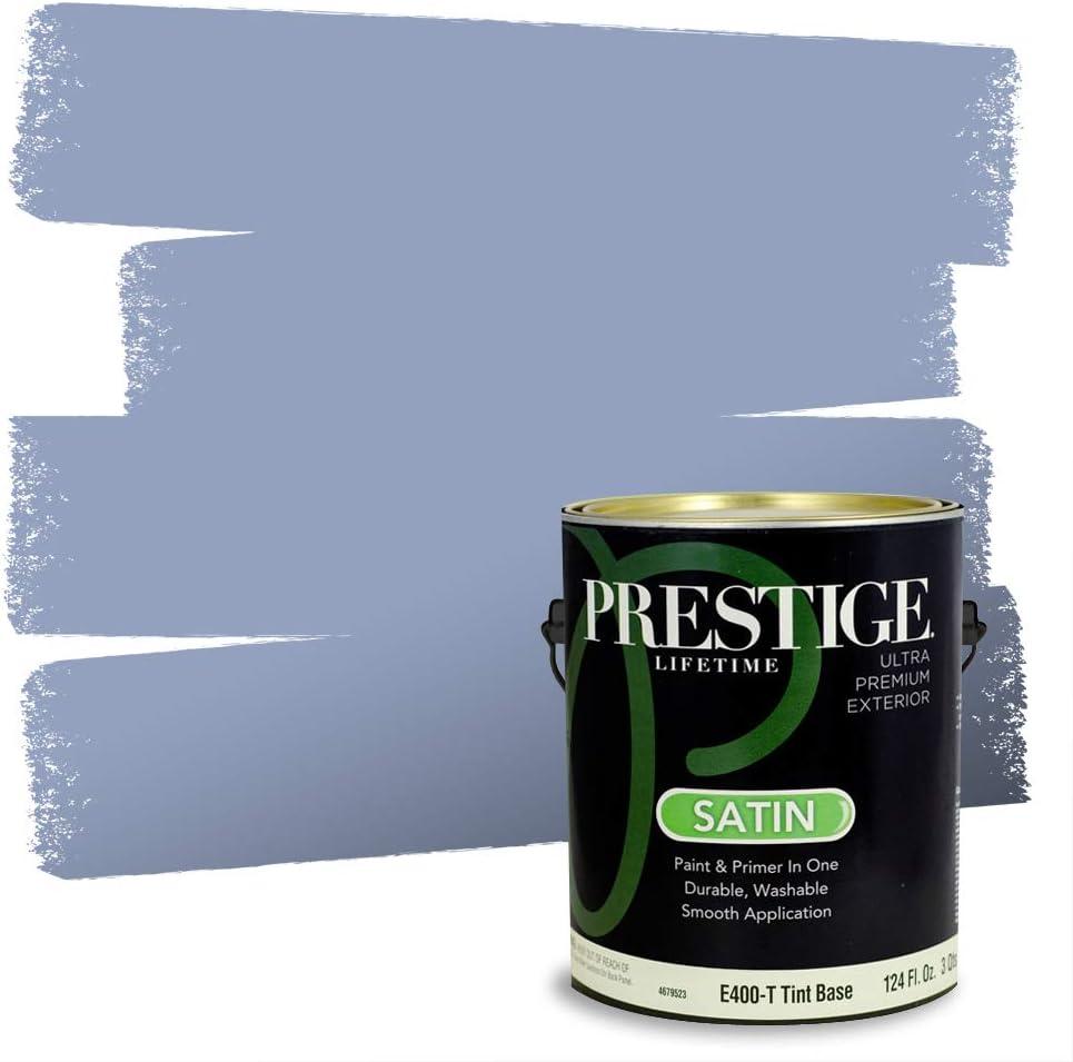 imagePRESTIGE Paints Exterior Paint and Primer In One 1Gallon Satin Comparable Match of Benjamin Moore Little Falls1433BMPCM