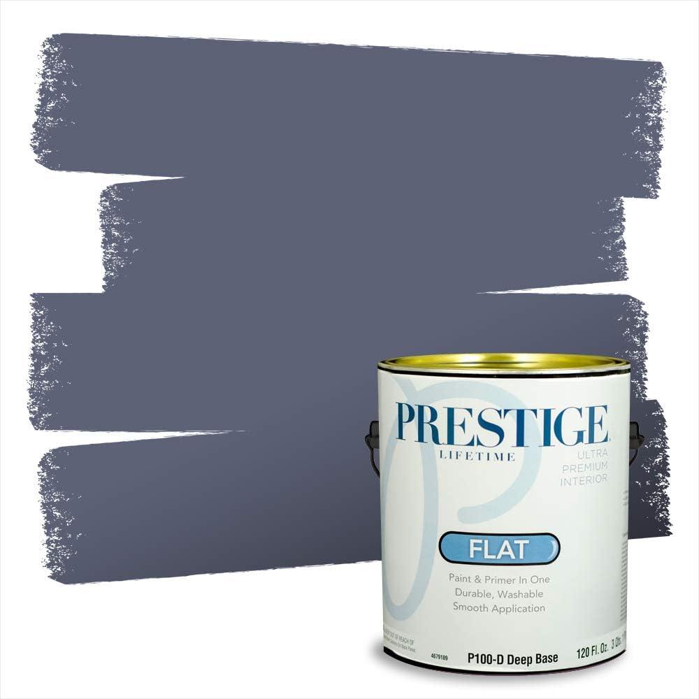 imagePRESTIGE Paints Exterior Paint and Primer In One 1Gallon Satin Comparable Match of Benjamin Moore Little Falls1435BMPCM