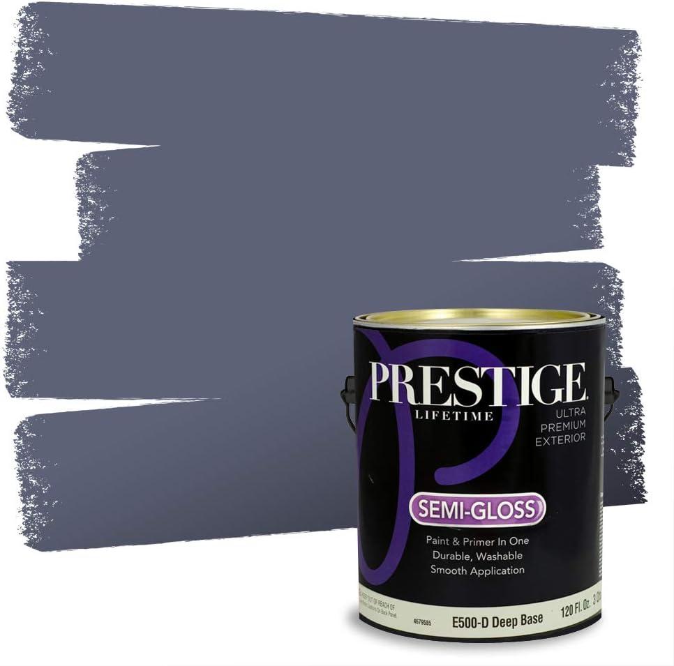imagePRESTIGE Paints Exterior Paint and Primer In One 1Gallon Satin Comparable Match of Benjamin Moore Little Falls1435BMPCM