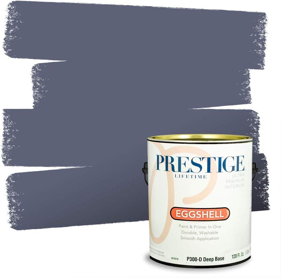 imagePRESTIGE Paints Exterior Paint and Primer In One 1Gallon Satin Comparable Match of Benjamin Moore Little Falls1435BMPCM