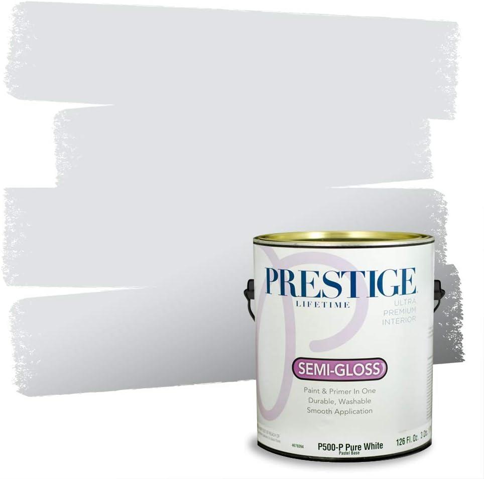 imagePRESTIGE Paints Exterior Paint and Primer In One 1Gallon Satin Comparable Match of Benjamin Moore Little Falls1436BMPCM