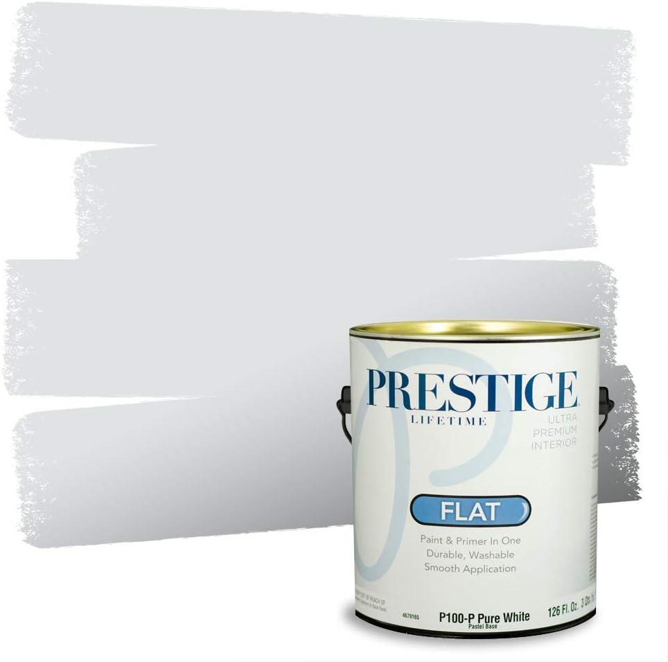 imagePRESTIGE Paints Exterior Paint and Primer In One 1Gallon Satin Comparable Match of Benjamin Moore Little Falls1436BMPCM
