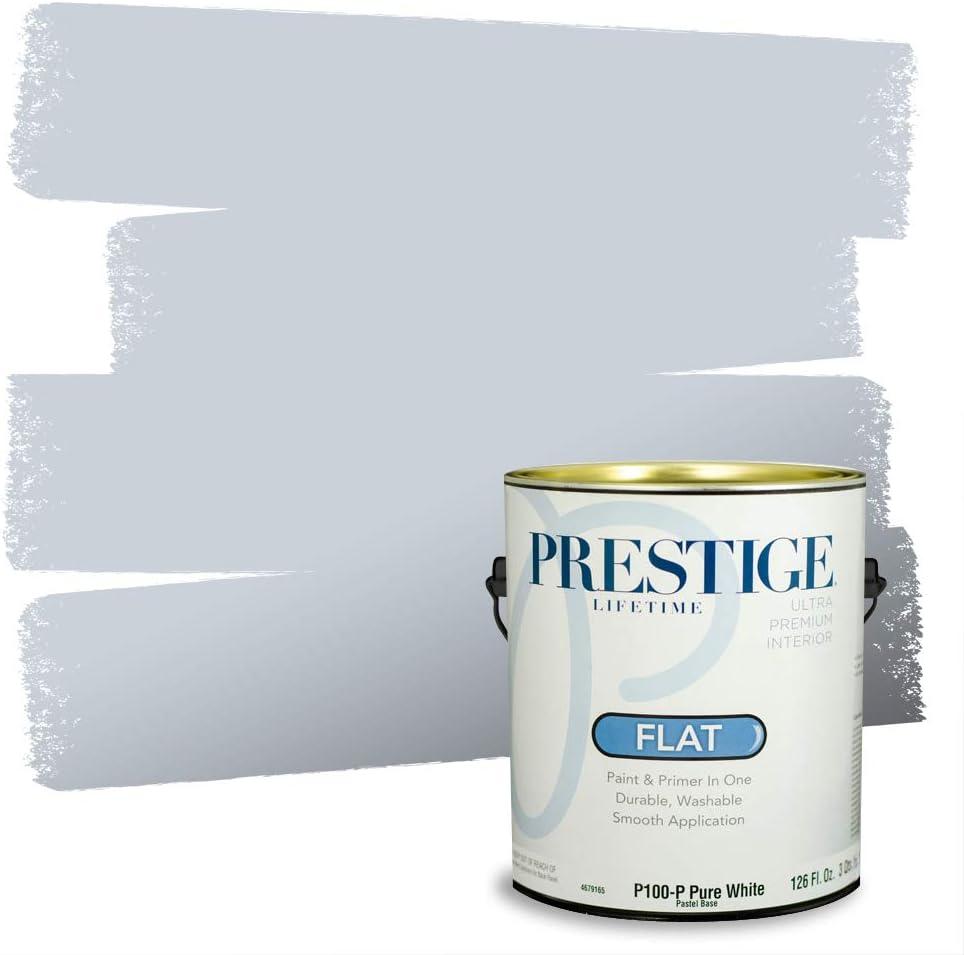 imagePRESTIGE Paints Exterior Paint and Primer In One 1Gallon Satin Comparable Match of Benjamin Moore Little Falls1437BMPCM