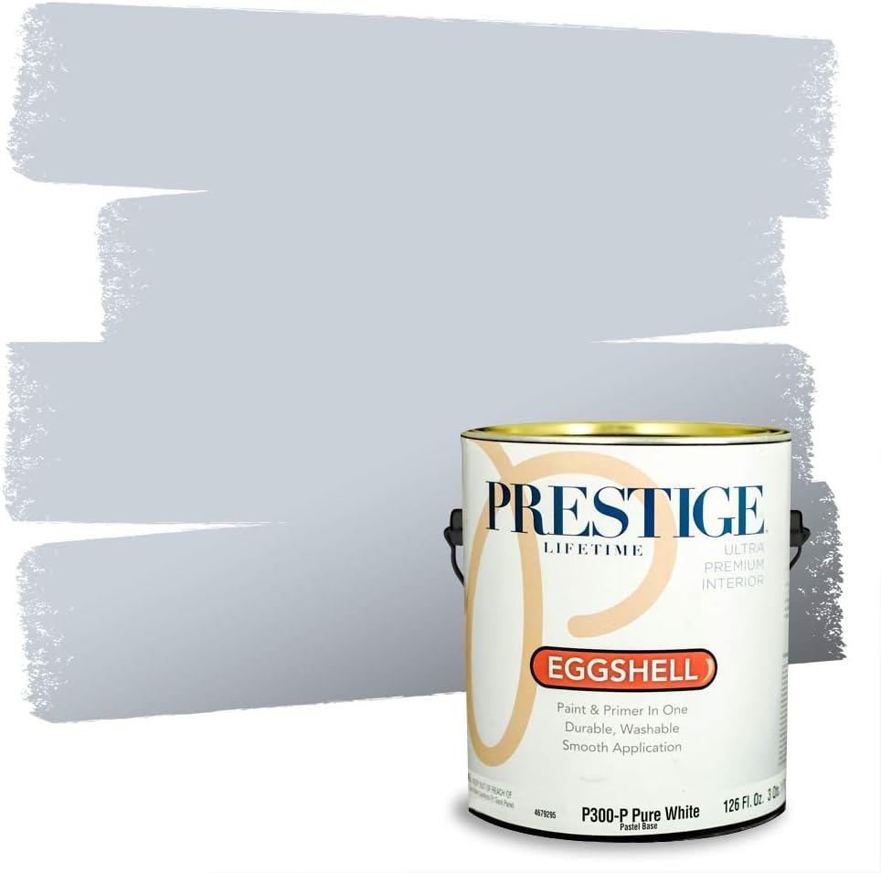imagePRESTIGE Paints Exterior Paint and Primer In One 1Gallon Satin Comparable Match of Benjamin Moore Little Falls1437BMPCM