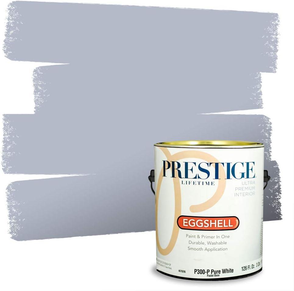 imagePRESTIGE Paints Exterior Paint and Primer In One 1Gallon Satin Comparable Match of Benjamin Moore Little Falls1438BMPCM