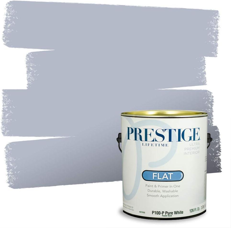 imagePRESTIGE Paints Exterior Paint and Primer In One 1Gallon Satin Comparable Match of Benjamin Moore Little Falls1438BMPCM