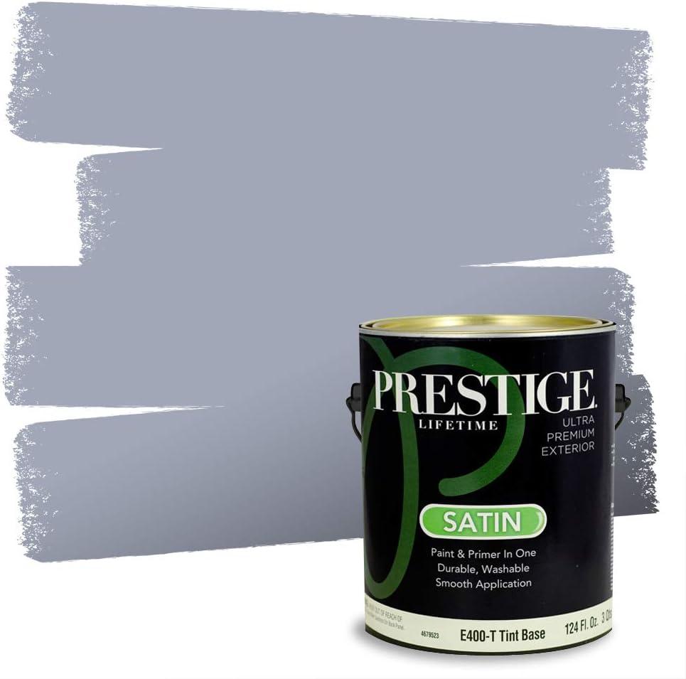 imagePRESTIGE Paints Exterior Paint and Primer In One 1Gallon Satin Comparable Match of Benjamin Moore Little Falls1439BMPCM